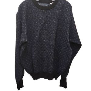 Time Pieces Men's Navy Blue Long Sleeve Crew Neck Pullover Sweater Size Large Wo